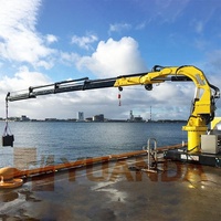 1, 2, 3, 5 tonnes, petit flotteur de pêche, bateau élévateur, bateau marin, Yacht monté sur le pont, flèche télescopique, Davit, grue de pont