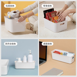 Xinzao Plastic <b>Storage</b> <b>Box</b> Rectangle Portable Organizer For Toys Clothing Kitchen Cabinets - Product Image 2