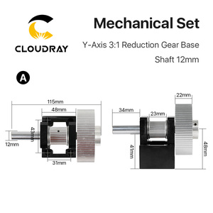 Cloudray Laser Machine Parts 3:1 Reduction <strong>Gear</strong> <strong>Box</strong> - Product Image 2