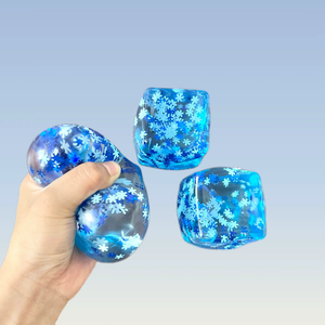 Bloc de glace flocon de neige en maltose, jouet anti-stress à presser, bloc amusant à rebond lent, jouet à presser pour enfants, vente en gros - Product Image 3