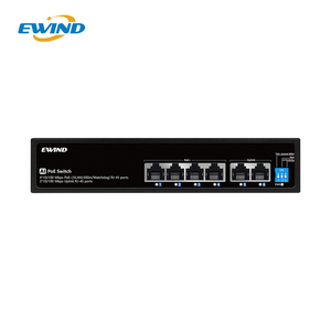 Switch PoE de bureau 4 ports 100 Mbps 60 W avec 2 ports Uplink + 1 RJ45 IEEE802.3af/at pour AP sans fil, caméra IP et réseau – Vente directe usine - Product Image 2