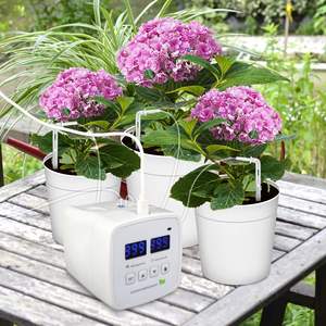 Système d'irrigation goutte à goutte intelligent à minuterie pour plantes en pot et succulentes, arrosage automatique extérieur avec minuterie numérique - Product Image 1