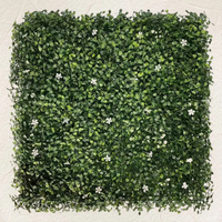 Décoration de pelouse de fleur de simulation de mur de plante artificielle d'intérieur verte pour l'option de tenture murale de fond de balcon