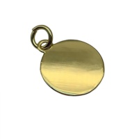 Vente directe d'usine 24mm en alliage de Zinc rond étiquette vierge curseur avec accessoires assortis-accessoires de sac de gravure bricolage