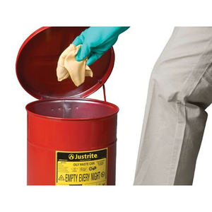 Carvel 302x403mm contenedor de residuos inflamable o aceitoso accionado por pedal, 20lt - Product Image 4