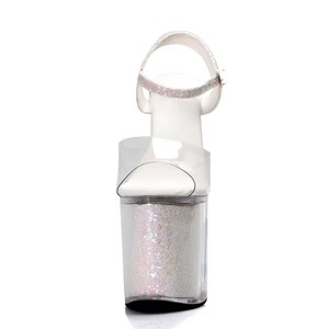 8 pollici-20cm abito pieno nuovo stile rosa polvere Flash Sexy Fetish dolce Sexy con plateau Fetish sandali abito Strip Pole Dance sposa - Product Image 3