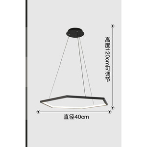 Hexagonal Gold LED Chandelier Geometric Minimalist Design Nordic Luxury Style for <b>Dining</b> Room Grand Apartment Home <b>Light</b> - Product Image 3