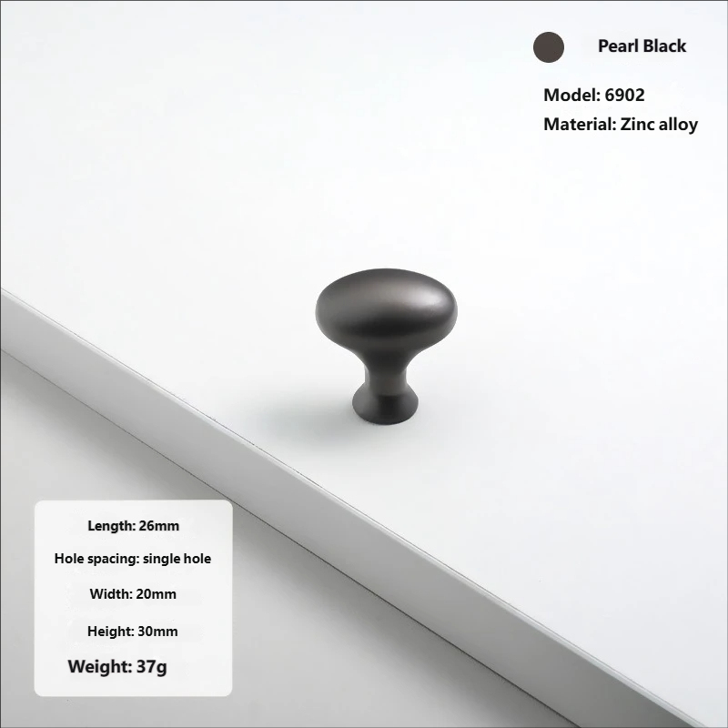 6902# - Piccolo foro singolo grigio perla