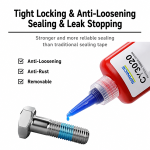 SIRNICE Threadlocker Anaerobic Adhesive Medium Strength Blue Bolt <strong>Nut</strong> Locking Anti Vibration -40~150C RoHS CY3020 50ml/250ml - Product Image 4