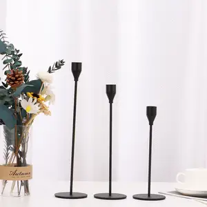 High Quality Candlestick For Wedding Table Centerpiece Metal Pillar Acrylic Candle Holder