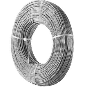 Good Qualities Cheap price zip line cable Railing steel rope Stranded Steel Wire Rope for Mesh Netting