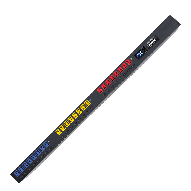 Three-Phase  Intelligent PDU with Monitoring 24 C19 Outlets Total Output 63A/100A with Circuit Breaker Protection MQTT SNMP OEM