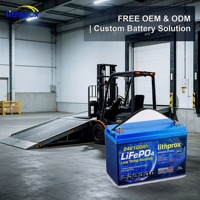 Batterie de traction au lithium 24V 100Ah LiFePO4 de haute qualité, large plage de températures, pour usine et entrepôt, CE UL UN38.3, personnalisable OEM ODM