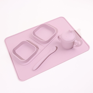 แผ่นรองจานซิลิโคนเกรดอาหารปลอดภัยเป็นมิตรกับสิ่งแวดล้อมพร้อมถ้วยดูด - Product Image 6