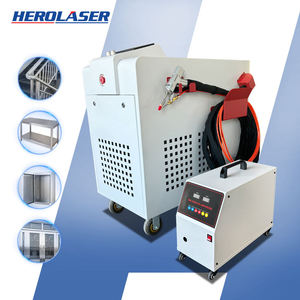 เครื่องเชื่อมเลเซอร์ไฟเบอร์แบบระบายความร้อนด้วยน้ำขนาดเล็ก Herolaser 1000W 1500W 2000W สำหรับโลหะและสแตนเลส - Product Image 1