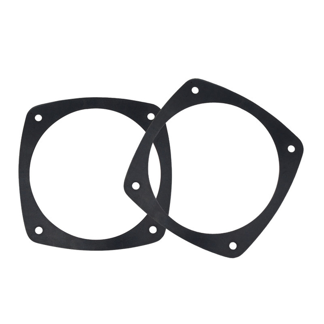 Black Car Speaker Silicone Seal Gasket Waterproof Shock Absorbing Noise Reduction Spacer Pad for Automotive Audio Horn Mounting