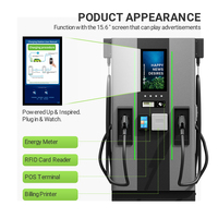 Nuova Stazione di Ricarica Rapida DC per Veicoli Elettrici da 60kW a 240kW, Commerciale ad Alta Potenza con Pagamento RFID/QR e Protocollo OCPP