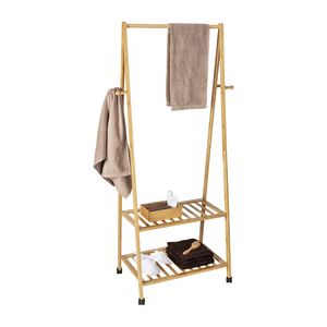 Đơn Lập Ba Tầng Tre Hiện Đại Quần Áo Giá Đường Sắt May Mặc Với Giày Kệ Cho Phòng Ngủ Phòng Khách & Phòng Tắm - Product Image 4