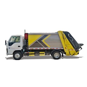 รถบรรทุกขยะ Isuzu ELF 4X2 4-6CBM แบบยกท้าย สำหรับทำความสะอาดชุมชนและบริการเทศบาล  รุ่นที่โรงงานแนะนำ - Product Image 1