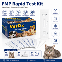 Kit de test rapide vétérinaire pour chats FPV FCOV GIA FCV pour la panleucopénie, le coronavirus, la giardiase et le calicivirus