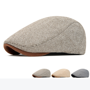 HZM-26026 <span class=keywords><strong>Cappello</strong></span> da Uomo di Alta Qualità Stile Britannico, Berretto Vintage <span class=keywords><strong>a</strong></span> Quadri <span class=keywords><strong>Coppola</strong></span>, <span class=keywords><strong>Cappello</strong></span> Casual Gatsby Ivy, Cappellino da Golf con Visiera, Berretto Newsboy - Product Image 4