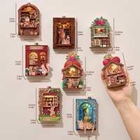 Kit de imanes para nevera DIY ecológicos de nuevo estilo 2026, rompecabezas de madera 3D con patrón de animales, miniatura con luz LED, decoración para el hogar