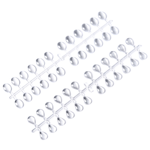 24 Échantillons de Vernis à Ongles en Gel Transparent Effet Goutte d'Eau Ovale, Outil de Pratique pour Salon de Manucure - Product Image 1