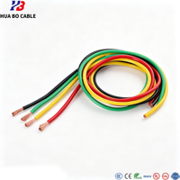 Fil de connexion électronique haute tension isolé en PVC, cuivre étamé UL10269