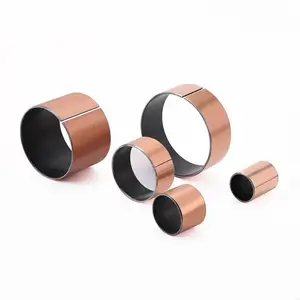 Oilless Sf-1 Pap P10 PTFE Coated Composite Metal Du Bush Self-Lubricating Bushing Wrapped Slide Sleeve Flange Bearing