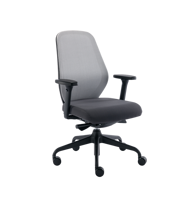 Chaise de bureau ergonomique extra large OMNI moderne avec fonction Synchro-Tilt 90-120, dossier en maille respirante et structure en nylon