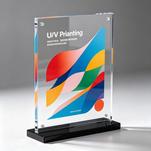 Support de présentation de table OEM personnalisé, support de signalisation promotionnel en acrylique sur comptoir pour la décoration de bureau - Product Image 1