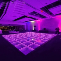 Verre Miroir De haute Qualité 3D Étoilé L'abîme LED Piste De Danse