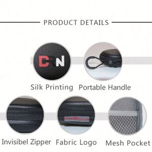 Estuche pequeño personalizado para auriculares EVA, ligero, impermeable, estuche de transporte para auriculares con cable, bolsa de almacenamiento de accesorios - Product Image 6