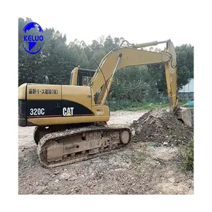 used Earth moving machinery 20 ton caterpillar CAT 320C excavator with low working hours