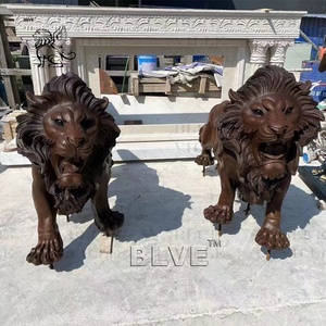 Escultura <span class=keywords><strong>de</strong></span> Animales <span class=keywords><strong>de</strong></span> Metal para Decoración <span class=keywords><strong>de</strong></span> Jardín Moderna y Grande Personalizada <span class=keywords><strong>de</strong></span> BLVE, Estatua <span class=keywords><strong>de</strong></span> León <span class=keywords><strong>de</strong></span> Bronce <span class=keywords><strong>de</strong></span> Tamaño Real para Exteriores - Product Image 4