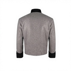 Chaqueta de lana de doble botonadura estilo civil para hombre, abrigo de uniforme histórico, ropa exterior para recreación histórica de invierno - Product Image 2