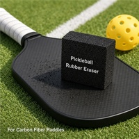 Gomme en caoutchouc de haute qualité pour raquette de pickleball en fibre de carbone – Kit de nettoyage pour l'élimination des saletés et l'entretien de la surface de la raquette
