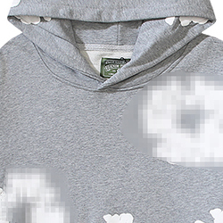 Sweat à capuche pour homme en coton 100% de haute qualité, pour denim, avec impression de déchirures et de motifs gonflés, streetwear, survêtement, poids lourd - Product Image 6