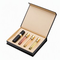 Emballage de parfum avec logo personnalisé, coffret cosmétique de luxe, boîtes cadeaux avec fermeture magnétique, emballage de flacon de 10 ml, 20 ml, 50 ml