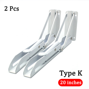 RheTech, soporte de ángulo plegable triangular blanco de 8-14 pulgadas, rodamiento duradero, herrajes <span class=keywords><strong>para</strong></span> muebles montados en la pared, <span class=keywords><strong>soportes</strong></span> de estante ajustables - Product Image 3
