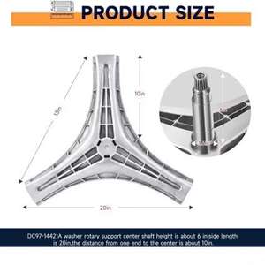 Conjunto de Eje de Brida Samsung DC97-14421A de Aleación de Aluminio para Lavadora WF448AAP/XAA - Product Image 3