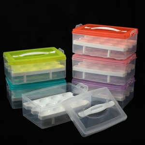 Boîte de rangement alimentaire portable en PP, rectangulaire, écologique, 24 compartiments, pour œufs, <span class=keywords><strong>cuisine</strong></span>, boîte à lunch pour enfants - Product Image 5