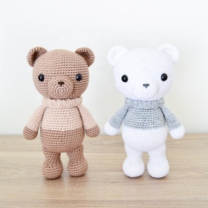 Jolly Handmade Crochet Amigurumi orso crochet bambola Molle Del Bambino Pinguino Giocattolo Animale giocattolo uncinetto per bam - Product Image 6