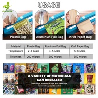 Machine de Soudure Verticale pour Sachets Doypack en Plastique, Scelleuse à Bande Chauffante avec Fermeture Éclair pour Emballage Alimentaire