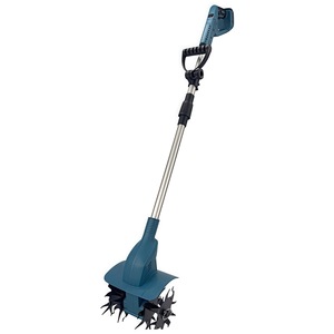 Cultivateur rotatif électrique portatif sans balais à affichage numérique, batterie au lithium, pour travaux agricoles, petite houe de terrassement bleue/noire - Product Image 5