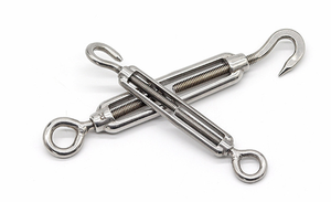 Tubuh terbuka keranjang bunga baja nirkarat sekrup turngesper metrik industri Turnbuckle produk terbuka tubuh kawat tali Tensioner - Product Image 4