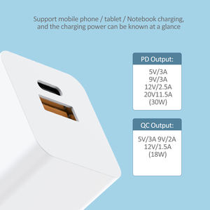 USB-C rapide PD 3.0 chargeur chargeur rapide 3.0 adaptateur pour iPhone12 13 Pro pour Xiaomi téléphones mobiles haute vitesse 30W téléphone portable <span class=keywords><strong>Char</strong></span> - Product Image 5