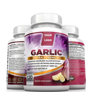Hot Sale High Allicin Garlic Supplement For Blood Pressure And Cholesterol Support Vegan Garlic Tablets Pills