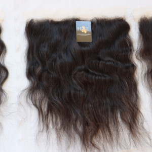 Perruque Lace closure Frontal Wig naturelle, cheveux humains vierges, à cuticule alignée, Temple indien brut, transparent Hd - Product Image 1