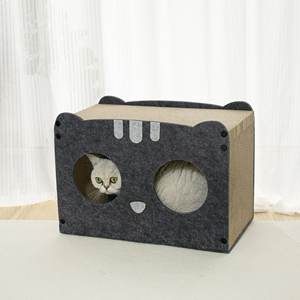 Two Layers <strong>Cat</strong> Scratching Nest Wear-resistant Integrated <strong>Cat</strong> <strong>House</strong> Durable Scratching <strong>Cat</strong> Climbing Frame - Product Image 5